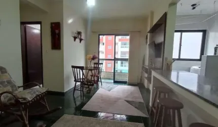 Apartamento com 1 dormitório para alugar, 66 m² por R$ 2.500,01/mês - Vila Guilhermina - Praia Grande/SP