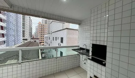 Apartamento com 2 dormitórios para alugar ou comprar na Vila Guilhermina em Praia Grande/SP