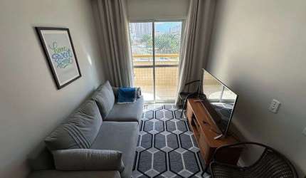 Apartamento com 1 dormitório à venda, 43 m² - Vilamar - Praia Grande/SP
