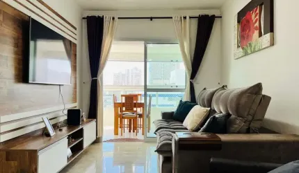 Apartamento com 3 dormitórios à venda, 121 m² por R$ 955.000,00 - Aviação - Praia Grande/SP