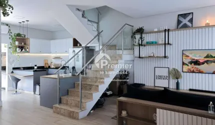PORTEIRA FECHADA - Casa com 3 dormitórios à venda, 170 m² por R$ 1.490.000 - Jardim Park Real - Indaiatuba/SP