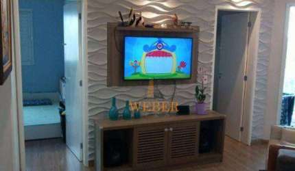 Apartamento com 2 dormitórios à venda, 51 m² por R$ 425.000,00 - Jardim Monte Alegre - Taboão da Serra/SP