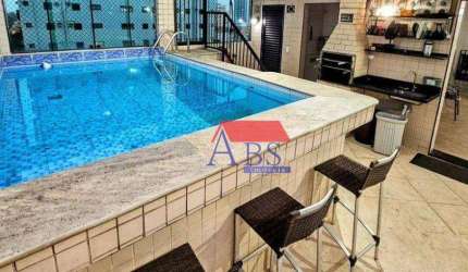 Apartamento Duplex com 5 dormitórios à venda, 240 m² por R$ 1.100.000,00 - Aparecida - Santos/SP