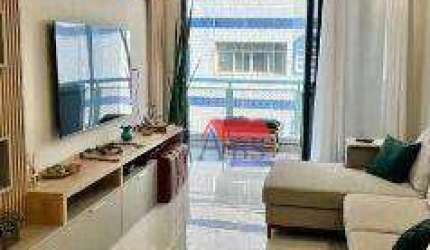 Apartamento com 3 dormitórios à venda, 120 m² por R$ 860.000,00 - Tupi - Praia Grande/SP