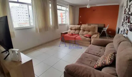 Apartamento 1 por andar com 3 dormitórios à venda, 100 m² por R$ 690.000 - Gonzaga - Santos/SP