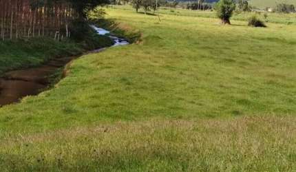 Área rural para venda com água corrente.