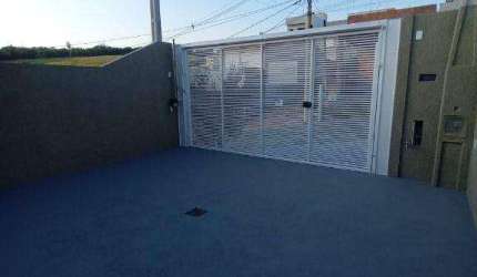 Vendo casa nova, 2 qts, sala, cozinha, banheiro e garagem p/ 2 carros. Bairro horizonte azul Itatiba/sp