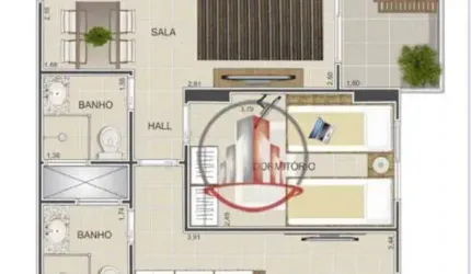 Apartamento com 2 dormitórios à venda, 69 m² por R$ 455.000 - Vila Assunção - Praia Grande/SP