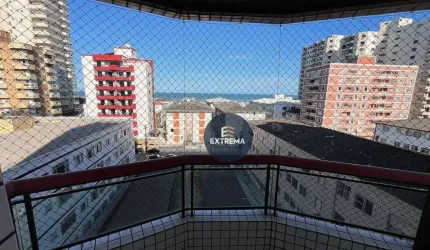 Apartamento com  vista para o mar  com 1 dormitório à venda, por R$ 330.000 - Tupi - Praia Grande/SP