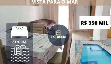 Apartamento Mobiliado  com 2 dormitórios à venda, 65 m² por R$ 350.000 - Mirim - Praia Grande/SP