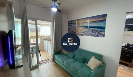 ?? Apartamento 1 Dormitório com Sacada Gourmet | Porteira Fechada | Praia Grande | 1 Quadra da Praia