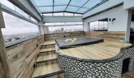 Cobertura com 3 dormitórios, 192 m² - venda por R$ 1.600.000,00 ou aluguel por R$ 7.700,01/mês - Campestre - Santo André/SP