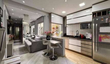 Apartamento com 2 dormitórios à venda, 56 m² por R$ 340.000,00 - Vila Camilópolis - Santo André/SP