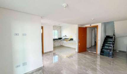 Cobertura com 3 dormitórios à venda, 110 m² por R$ 640.000 - Parque São Vicente - Mauá/SP