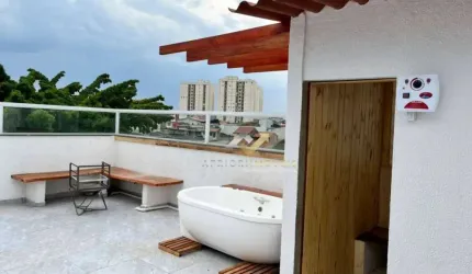 Cobertura, 140 m² - venda por R$ 750.000,00 ou aluguel por R$ 4.327,00/mês - Parque Jaçatuba - Santo André/SP