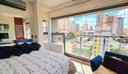 Apartamento para locação na Pompéia, 30 metros e mobiliado