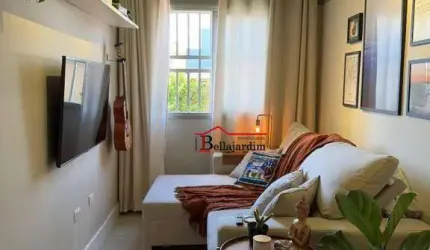 Apartamento com 2 dormitórios para alugar, 60 m² - Vila Valparaíso - Santo André/SP