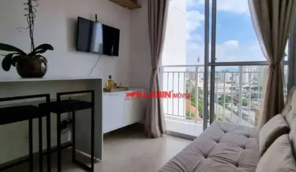 ** Apartamento Mobiliado de 1 Dormitório sendo 1 Suíte com 27m² de Área Privativa com Boa Localização na Barra Funda - Prédio com Lazer **