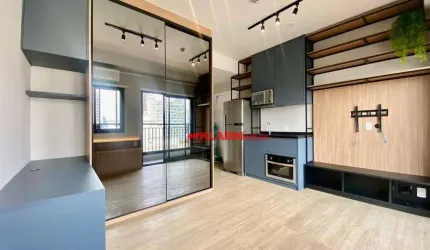 Studio com 1 dormitório para alugar, 25 m² por R$ 3.320,76/mês - Perdizes - São Paulo/SP