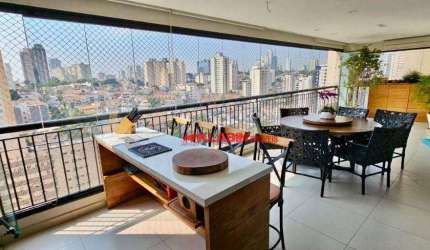 Parque da Aclimação 4 dormitórios, 3 suítes, 3 vagas, 193m²  Lazer Club
