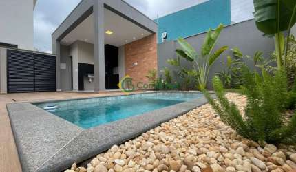 Casa térrea nova com 3 suítes, piscina, espaço gourmet. Condomínio fechado - Bella Citta -  Mogi das Cruzes/SP