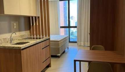 Apartamento Mobiliado para Locação em Salvador, Caminho das Arvores, 1 dormitório, 1 banheiro, 1 vaga