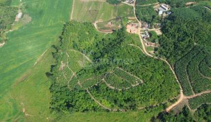 Terreno rural a venda em Luiz alves com 129.675m2, quase 13 hectares de área total, praticamente 100% aproveitável para plantio.