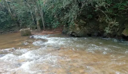 Chácara de 5 hectares com belíssimo Rio de Aguas Cristalinas