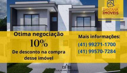 Sobrado com 3 dormitórios à venda, 97 m² por R$ 560.000,00 - Conjunto Águas Claras - Campo Largo/PR
