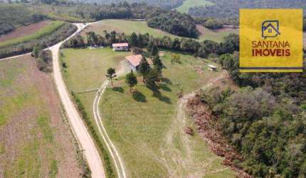 Chácara com 3 dormitórios à venda, 48400 m² por R$ 1.680.000,00 - Felpudo - Campo Largo/PR
