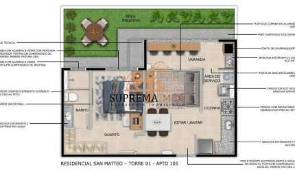 Apartamento com 1 dormitório à venda, 34 m² por R$ 255.690,00 - Jardim Pagliato - Sorocaba/SP
