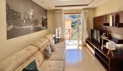Imperdível! Apartamento à venda em Teresópolis-RJ, no bairro Bom Retiro, com 2 quartos, 1 suíte, 2 banheiros, 2 vagas de garagem e 80,00 m².