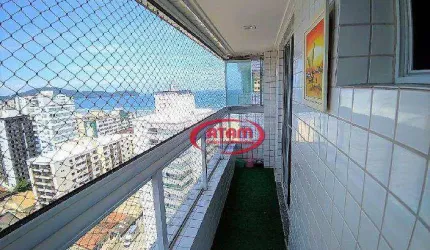 Apartamento com 2 dormitórios à venda, 78 m² por R$ 600.000,00 - Vila Guilhermina - Praia Grande/SP