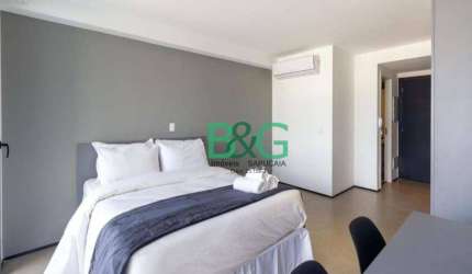 Flat com 1 dormitório para alugar, 26 m² por R$ 3.650/mês - Moema - São Paulo/SP
