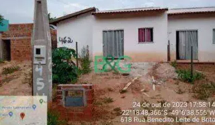 Casa com 1 dormitório à venda, 28 m² por R$ 58.819,01 - Parque Jaraguá - Bauru/SP