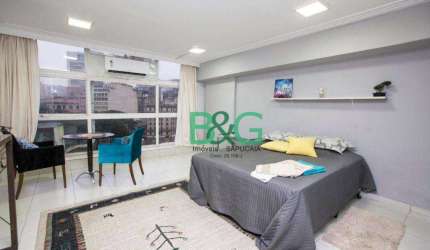 Apartamento com 1 dormitório para alugar, 37 m² por R$ 2.420,00/mês - República - São Paulo/SP