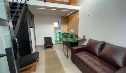 Apartamento Duplex com 1 dormitório para alugar, 45 m² por R$ 3.900/mês - Mirandópolis - São Paulo/SP