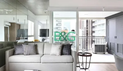 Apartamento com 1 dormitório para alugar, 63 m² por R$ 6.335/mês - Berrini - São Paulo/SP