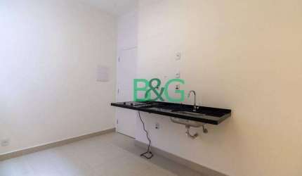 Studio com 1 dormitório para alugar, 31 m² por R$ 1.510,83/mês - Brás - São Paulo/SP