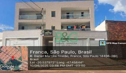 Apartamento com 2 dormitórios à venda, 52 m² por R$ 164.424 - Residencial Peres Elias - Franca/SP