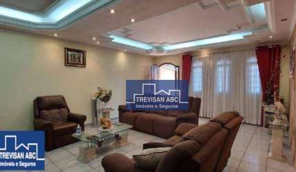 Sobrado à venda no Jd. Palermo/SBC; 2 Dorms;suíte, 4 WCs; Lavabos; 7 Vagas de garagem; 225m²