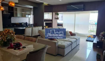 Apartamento à venda no Centro - Santo André/SP, 03 Dorms sendo 3 suítes, 4 WCs; Piscina, Quadra, Churrasqueira, Playground; 2 Vagas cobertas; 103m²
