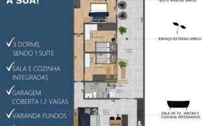 Linda Casa 3 dormitórios 1suíte Sta. Julia