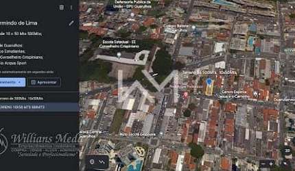 Área de 500Mts | 10x50mts - no Centro de Guarulhos - Próx ao Bosque Maia