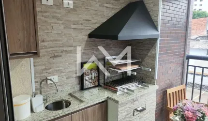 Apartamento à venda com 61m² com 2 quartos, 1 suíte, 1 vaga coberta e varanda Gourmet no Villagio d
