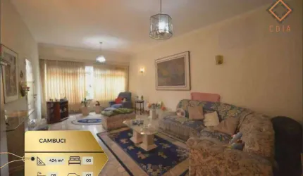 Sobrado com 3 dormitórios à venda, 424 m² por R$ 1.600.000,00 - Cambuci - São Paulo/SP