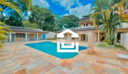 Casa com 4 dormitórios, 670 m² - venda por R$ 3.250.000 ou aluguel por R$ 20.000/mês - Granja Viana - Jardim Passargada C - Cotia/SP