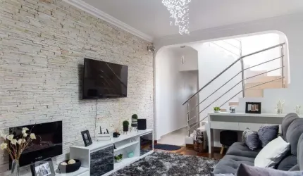 Sobrado com 3 dormitórios à venda, 175 m² por R$ 692.000,00 - Parque João Ramalho - Santo André/SP