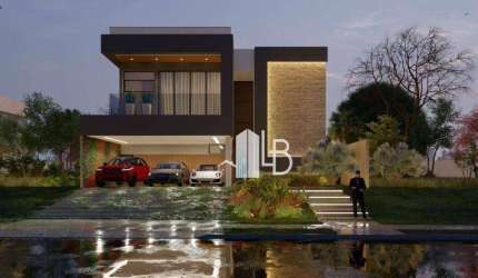 Casa alto padrão no condomínio Jardim Versailles com três suítes e área gourmet.