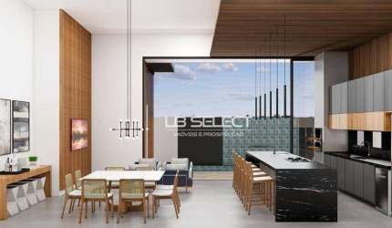 Casa no condomínio Arts com três quartos e área gourmet completa.